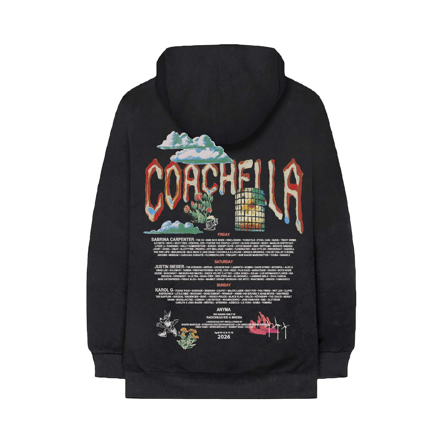 Desert Icons 2026 Lineup Hoodie