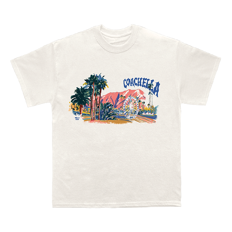 Coachella Pastels 2026 Lineup Tee
