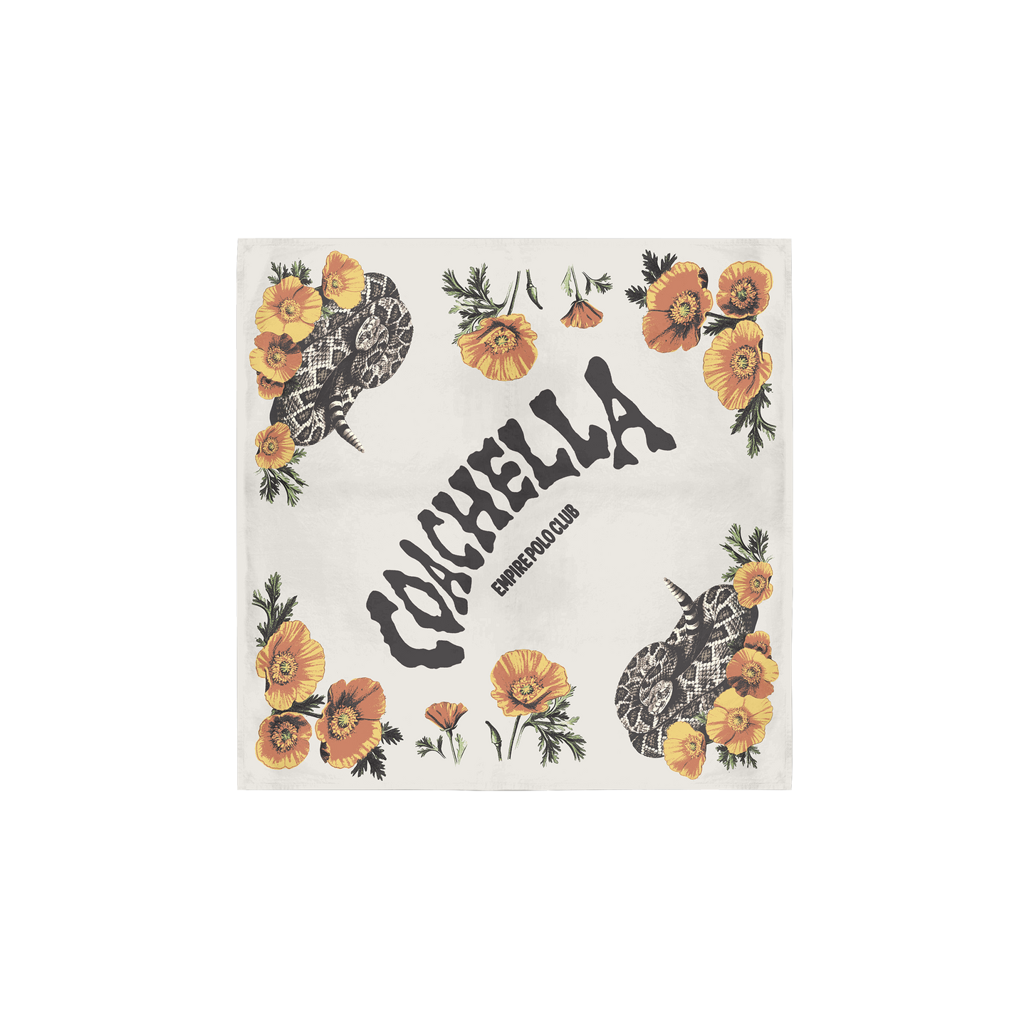 Ophidian & Poppies Bandana